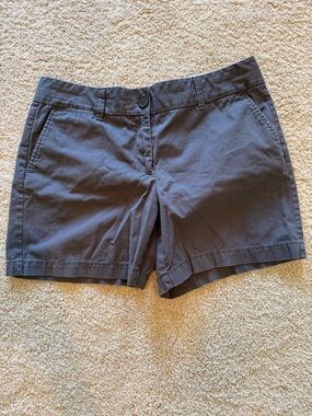 LOFT Classic Women's Cotton Blend Shorts in Dark Gray Size 8
